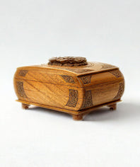 Artisan Carved Storage Box