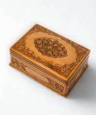 Artisan Carved Jewelry Box